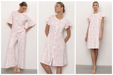 Коллекция женской одежды для дома «Карамель» Коллекция женской одежды для дома «Карамель»